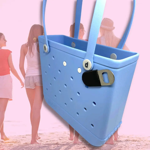 The Chatelet Manufacturing BogLets Bottle Opener Charm is a must-have accessory for Bogg Bags—keep your bottle opener handy on your tote for your next beach adventure.