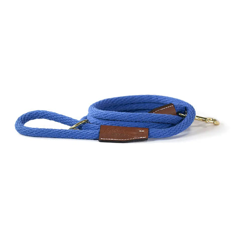 Braided Cotton Rope Dog Leash – Soft Durable Pet Leash with Leather Accents | Made in USA Auburn Leathercrafters  item