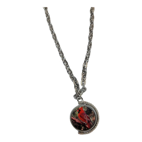 Brain Cancer Awareness Cardinal Memorial Necklace – Custom Photo Locket Pendant 16 Inch Chain | Made in USA Michelle Marie Boutique  Necklaces
