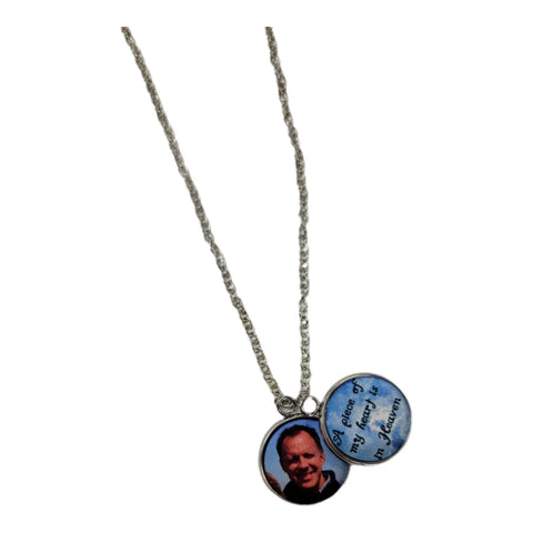 Brain Cancer Awareness Cardinal Memorial Necklace – Custom Photo Locket Pendant 16 Inch Chain | Made in USA Michelle Marie Boutique  Necklaces
