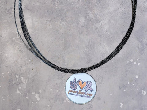 Brain Cancer Awareness Necklace – Adjustable Chain With Pendant | Made in USA Charity Jewelry Michelle Marie Boutique  Necklaces