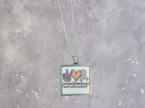 Brain Cancer Awareness Necklace – Adjustable Chain With Pendant | Made in USA Charity Jewelry Michelle Marie Boutique  Necklaces