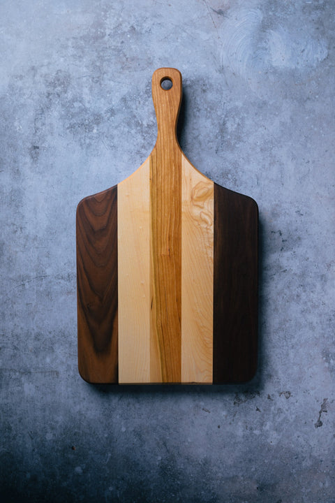 Handcrafted Wooden Bread And Serving Board – Standard Size | Made in USA Montana Block  New Pattern