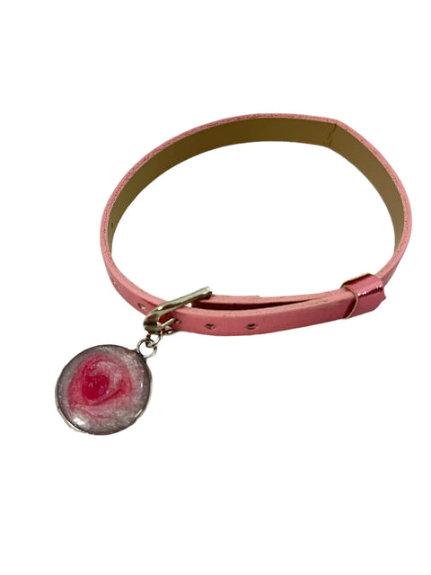 Breast Cancer Awareness Adjustable Buckle Bracelet – Resin Marble Charm Pink Band | Made in USA by Michelle Marie Boutique Michelle Marie Boutique  Bracelets