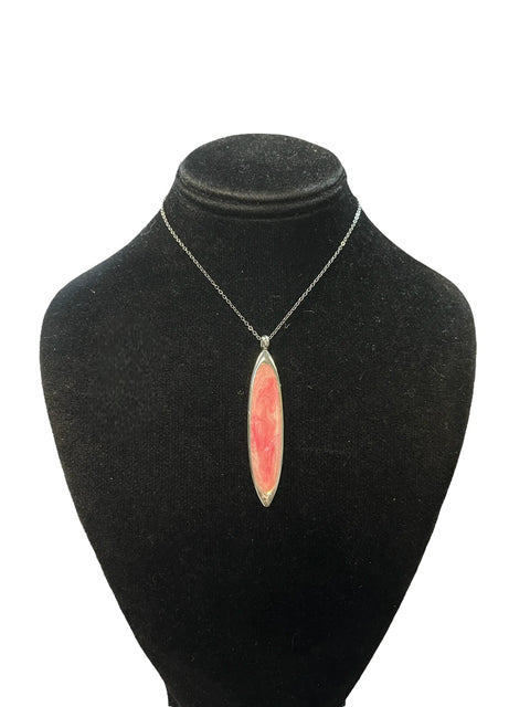 Breast Cancer Awareness Pendant Necklace – Adjustable Stainless Steel Chain or Black Cord | Made in USA Michelle Marie Boutique  Necklaces