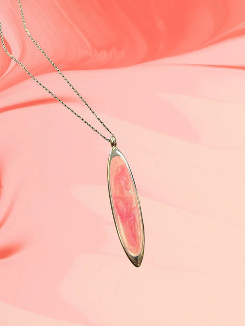 Breast Cancer Awareness Pendant Necklace – Adjustable Stainless Steel Chain or Black Cord | Made in USA Michelle Marie Boutique  Necklaces