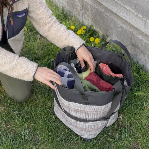 Breathable Recycled Mesh Tote Bag 14.5 Inch – Lightweight Durable Shoulder Tote | Made in USA eqpd  New