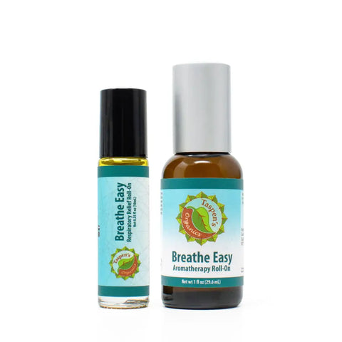 Breathe Easy Aromatherapy Oil Roll-On – Organic Respiratory Relief 1 oz | Made in USA Taspen's Organics  Soothing Salves, Creams & Oils (2)