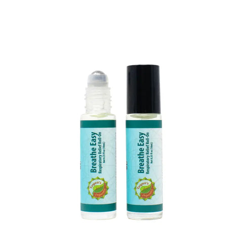 Breathe Easy Aromatherapy Oil Roll-On – Organic Respiratory Relief 1 oz | Made in USA Taspen's Organics  Soothing Salves, Creams & Oils (2)