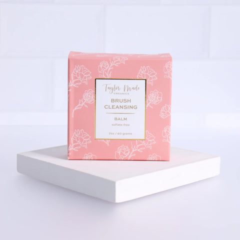 Brush Cleansing Balm - Sulfate-Free Taylor Made Organics  makeup tools
