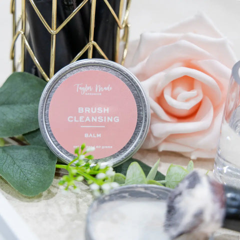 Brush Cleansing Balm - Sulfate-Free Taylor Made Organics  makeup tools