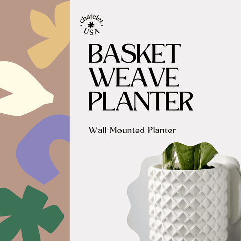 Bubble Lattice Wall Planter – 4 Inch Diameter Modern Pot | Made in USA Chatelet Manufacturing 