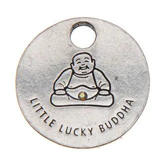 Buddha Blessing Ring Charm – Recycled Pewter Spiritual Token | Made in USA with Lucky Buddha Design Whitney Howard Designs  Blessing Ring