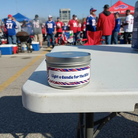 Buffalo Bills Fan Soy Candle – Just One Before I Die Scents – Handcrafted Home Fragrance | Made in USA MorninWood Candles  Candles