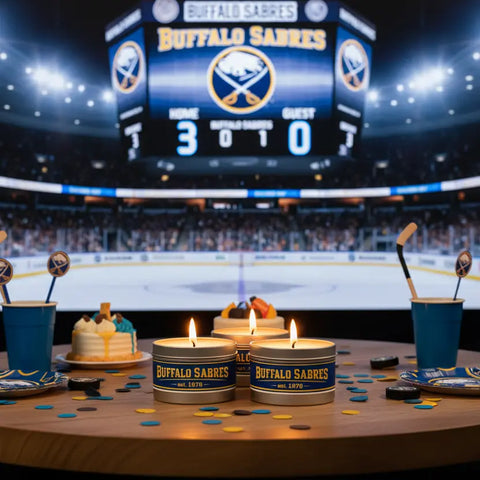 Buffalo Sabres 3-Pack Soy Candles – Hand-Poured Home Fragrance Set | Made in USA MorninWood Candles  Candles