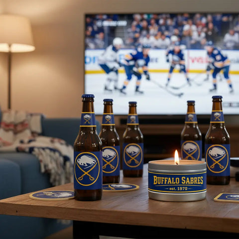 Buffalo Sabres - Blue & Gold- Soy Tin Collection MorninWood Candles  Candles
