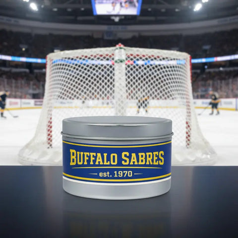 Buffalo Sabres - Blue & Gold- Soy Tin Collection MorninWood Candles  Candles