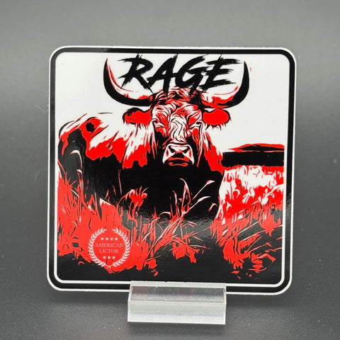 Bull Rage 3 Inch Rodeo Sticker – Western Sport Decal | Made in USA American Lictor  Vinyl Stickers