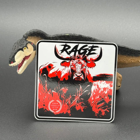 Bull Rage 3 Inch Rodeo Sticker – Western Sport Decal | Made in USA American Lictor  Vinyl Stickers