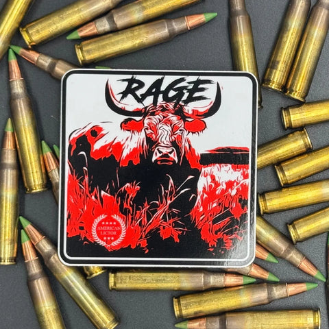 Bull Rage 3 Inch Rodeo Sticker – Western Sport Decal | Made in USA American Lictor  Vinyl Stickers
