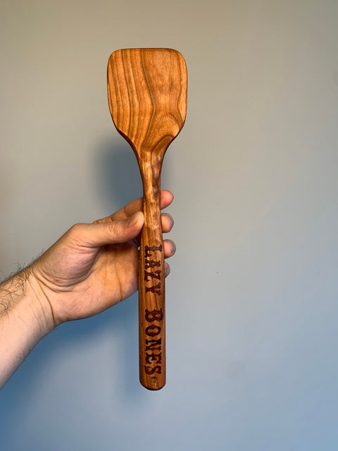 Handcrafted Wooden Spatula – Ergonomic Kitchen Utensil – Made in USA Shop Cat Woodworks  item