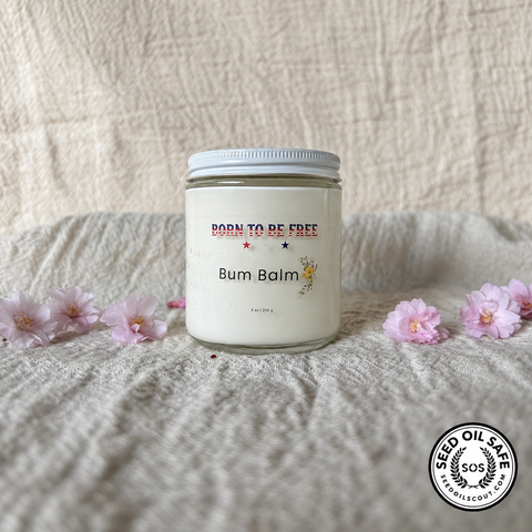 Natural Baby Diaper Rash Ointment with Grass-Fed Tallow and Zinc Oxide – 2 oz Balm | Made in USA Born to be Free  Diaper Rash Creams