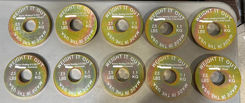 Calibrated Solid Steel Weight Plate Pairs – Precision Fitness Plates | Made in USA Weight It Out 