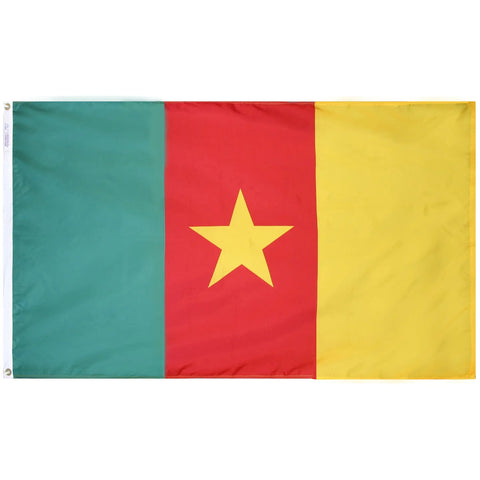 Cameroon Outdoor Nylon Flag 200 Denier UV Resistant Colors – Durable Custom Flag | Made in USA Freedom Flag and Pole 