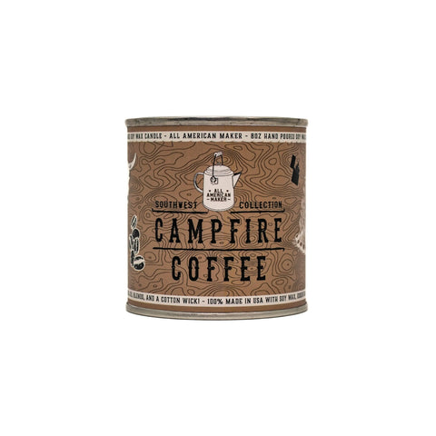 Campfire Coffee Soy Wax Candle 8oz – Made in USA | Home Fragrance All American Maker  Candle