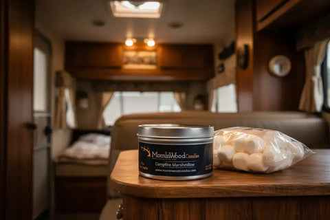 Campfire Marshmallow - Soy Tin Collection MorninWood Candles  Candles