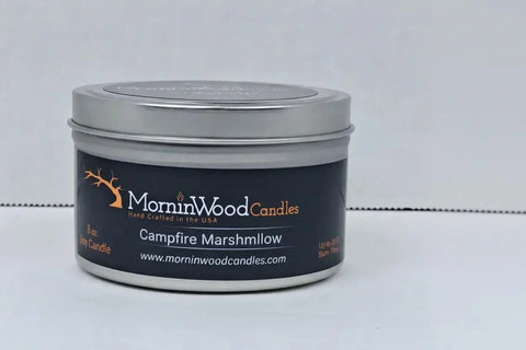 Campfire Marshmallow - Soy Tin Collection MorninWood Candles  Candles