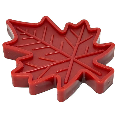 The SodaPup Canadian Maple Leaf EChew Durable Nylon Dog Chew Toy features indented vein lines and a bright red design, making it perfect for playtime and tough enough to withstand hours of chewing.
