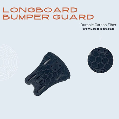 Carbon Fiber Longboard Bumper Guard - Protect Your Longboard & Mount Accessories Quickly & Easily Chatelet Manufacturing 