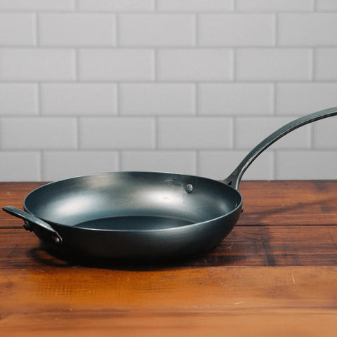 Carbon Steel Saucier Pan – Professional Cookware with Long Handle | Made in USA Durable Chef Pan Blanc Creatives  Saucier