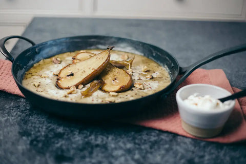 Carbon Steel Saucier Pan – Professional Cookware with Long Handle | Made in USA Durable Chef Pan Blanc Creatives  Saucier
