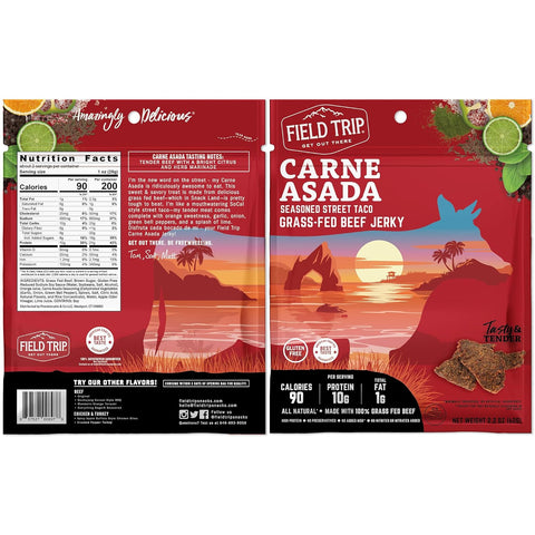 Field Trip Variety Pack – 4ct Grass-Fed Beef Jerky Sampler | Made in USA Field Trip 