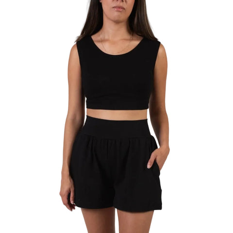 Organic Cotton Crop Tank Top – Spiritex 1x1 Baby Rib Knit | Made in USA Spiritex | Sustainable Apparel  Women's Tees & Tanks