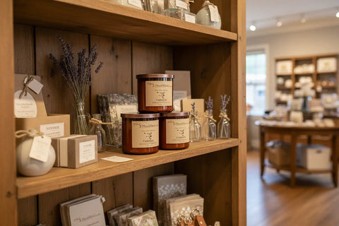 Cashmere-Soy 3-Wick Blown Glass Collection MorninWood Candles  3 Wick Candle