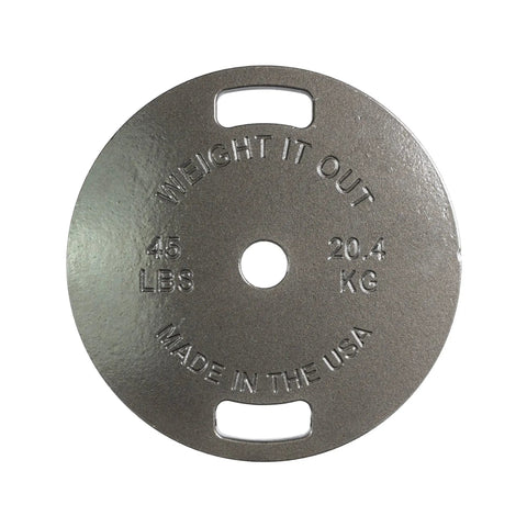 Cast Iron Weight Plate Set – Durable Workout Plates | Made in USA Weight It Out 