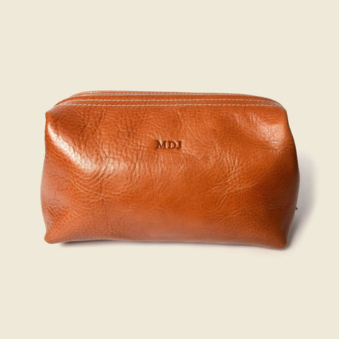 Casupo 7.5 Inch Leather Toiletry Bag – Sustainable Travel Pouch | Handmade in USA CASUPO  Dopp Toiletry Bag