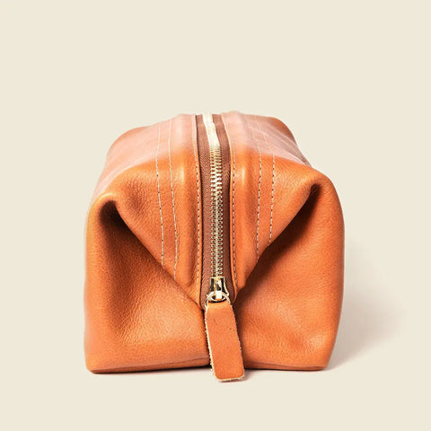 Casupo 7.5 Inch Leather Toiletry Bag – Sustainable Travel Pouch | Handmade in USA CASUPO  Dopp Toiletry Bag