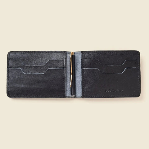 Casupo Bifold Black Leather Wallet 4.5 Inch – Money Clip | Handmade in USA CASUPO  Money Clip Wallet