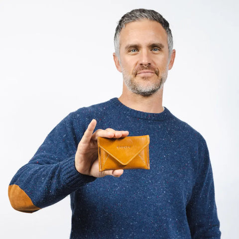 Casupo Mini Envelope Wallet 4.5 Inch – Natural Leather | Handmade in USA CASUPO  Envelope Wallet