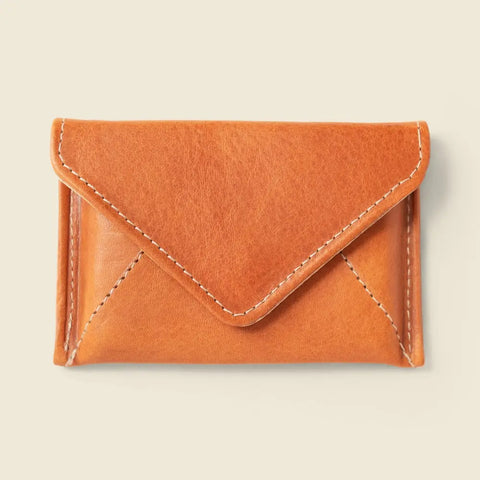 Casupo Mini Envelope Wallet 4.5 Inch – Natural Leather | Handmade in USA CASUPO  Envelope Wallet
