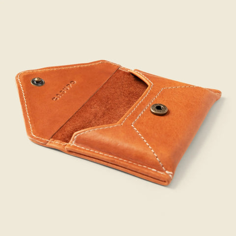 Casupo Mini Envelope Wallet 4.5 Inch – Natural Leather | Handmade in USA CASUPO  Envelope Wallet