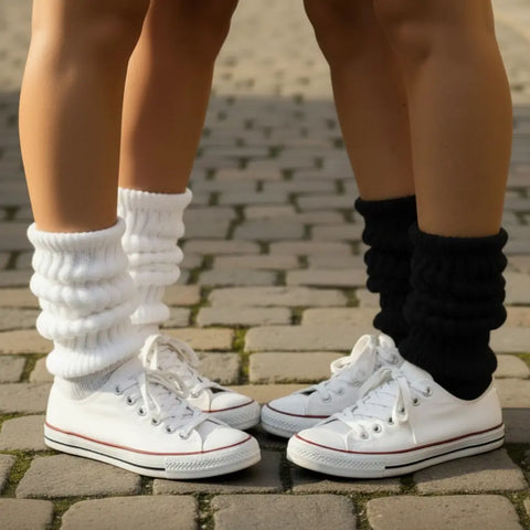 Catherine Cole 2-Pack Ultimate Cotton Slouch Socks – Black White | Made in USA Catherine Cole  socks