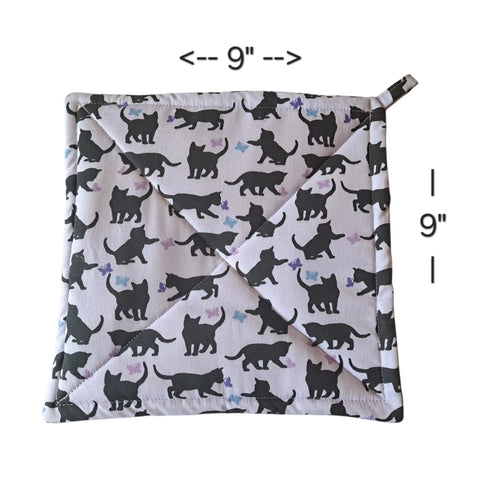 Cats & Butterflies - Pot Holders (Set of 2) Frances Farm & Craft  Pot holders