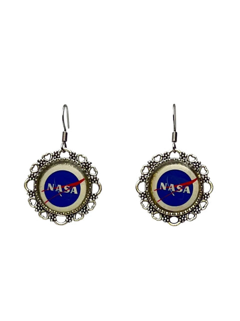 Celestial NASA Filigree Pendant Necklace and Earring Set – Silver Chain with Extender | Made in USA Michelle Marie Boutique  Jewelry Sets
