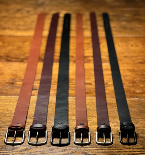 Chamberlain Premium Leather Belt – 1.25 Inch Wide Casual and Dress – Made in USA Rogue Industries 