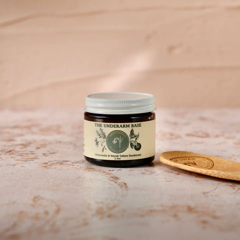 Chamomile Neroli Natural Tallow Deodorant 2.3oz – Soothing Botanical Blend for Sensitive Skin | Made in USA Skin Linen 